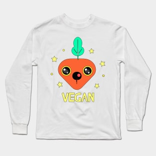 Cute vegan baby carrot Long Sleeve T-Shirt